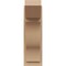 Ekena Millwork 8-in W x 14-in D x 26-in H Funston Slat Rough Cedar Woodgrain TimberThane Outlooker, Primed Tan OUTUR080X14X26FST24RCPR - alternate 3